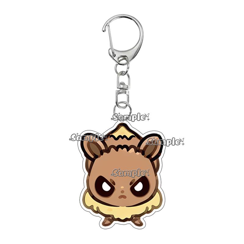 Cartoon Anime Umbreon Sylveon Jolteon Eevee Cute Acrylic Keychain Bag Charm Backpack Pendant Jewelry Ornaments Key Ring Gifts