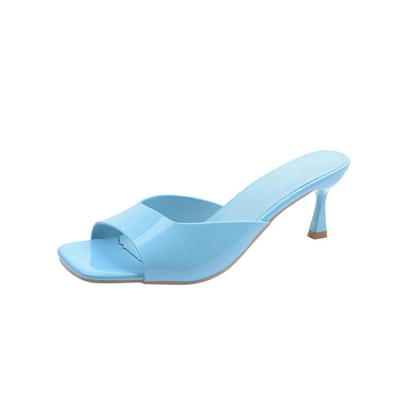 Mode Damen Hausschuhe High Heels Schuhe Mode Kleid Damen Sandalen 2025 Sommer Neu Elegant Pantoletten Lässige Flip Flops Luxus Mujer Pumps