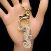 Fashion Hippocampus Sea Horse Seahorse Key Chain for Women Men Key Ring Bag Ornaments Car Bag  Accessories Jewerly Gift K9226S04