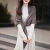 Elegant Knit Scarf Sweater: Women's Korean Style Warm Triangle Shawl for Autumn/Winter