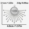 6pcs Sun Heart Cloud Geometric Blank Cabochon Base Pendant Stainless Steel Charms For Jewelry Making Bulk Fit DIY Oil Drop Stone