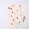 Newborn Pure Cotton Tagless Long Sleeve Romper - Unisex All-Season Bodysuit