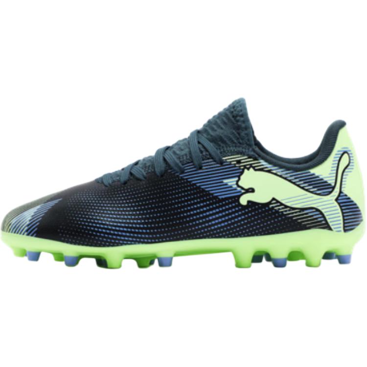 

New PUMA FUTURE 7 PLAY Abrasion Resistant Low Top Kids Soccer Shoes Blue Green Kids 108019-03 37.5