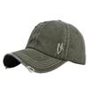 Baseball Retro Cap Denim Distressed Washed Old Solid Color Duckbill Hat Hat Sun