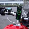 Motorcycle USB + Type-C Charger QC3.0 Fast Charger with Voltmeter Power Switch