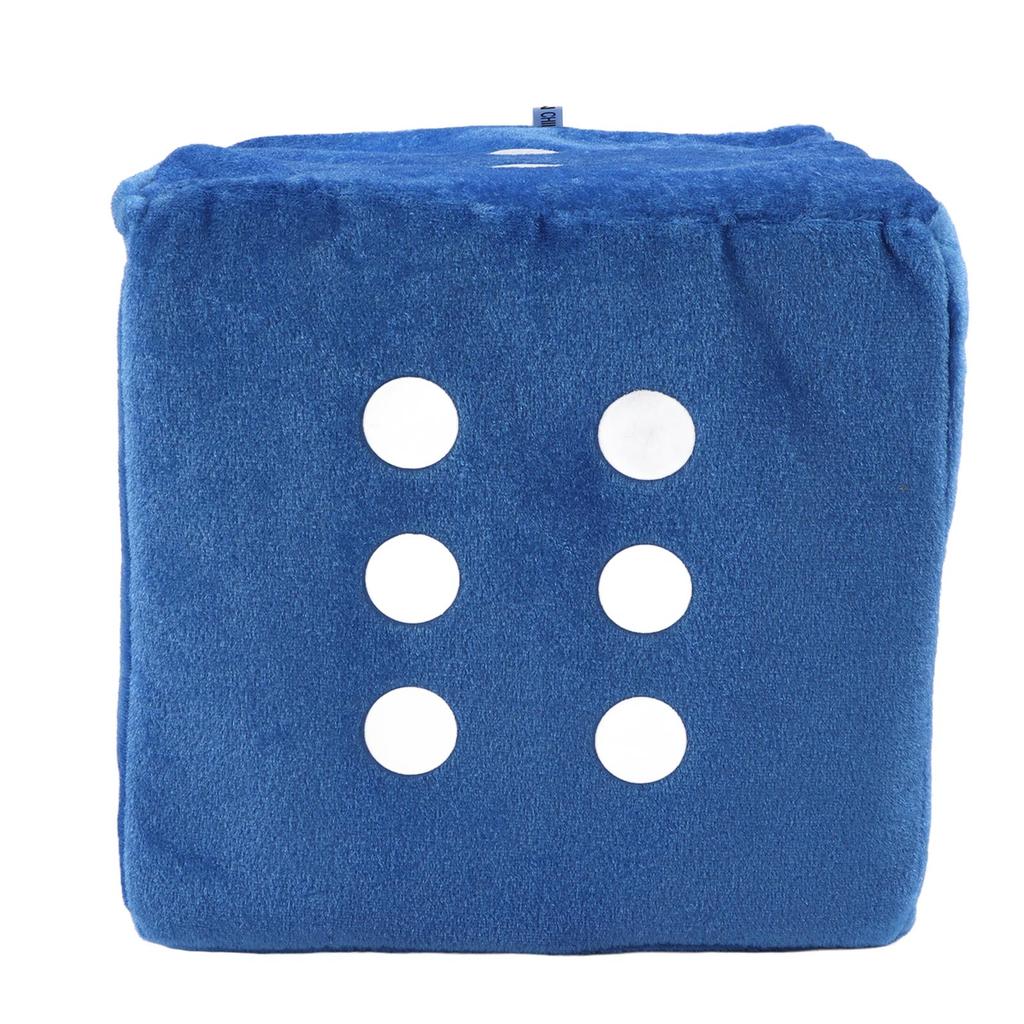 Plüschwürfelspielzeug, bequemes gefülltes Würfelspielzeugkissen für die Dekoration des Sofas zu Hause, OrnamentBlue