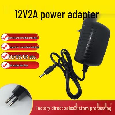 Universal Switching Power Adapter for LED Desk Lamps and Makeup Mirrors (9V-24V, UK/AU/EU)