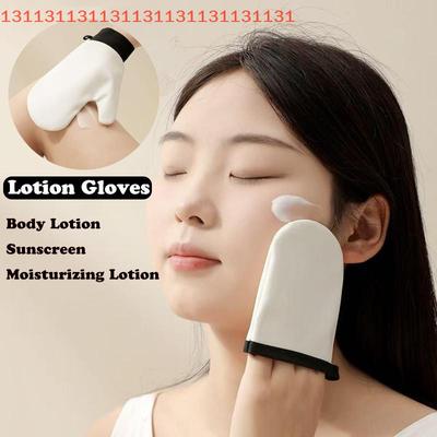Körperlotion Handschuh Selbstbräuner Handschuh Doppelseitig Verhindert Klebrige Hände Applikator Schnelltrocknend Lederhandschuh Make-up Applikator