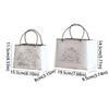 Vintage Distressed Handbag Flower Pot Flower Vase Wear-resistant Iron Art Vase Decorative Pot Plant Bucket Metal Flower Basket