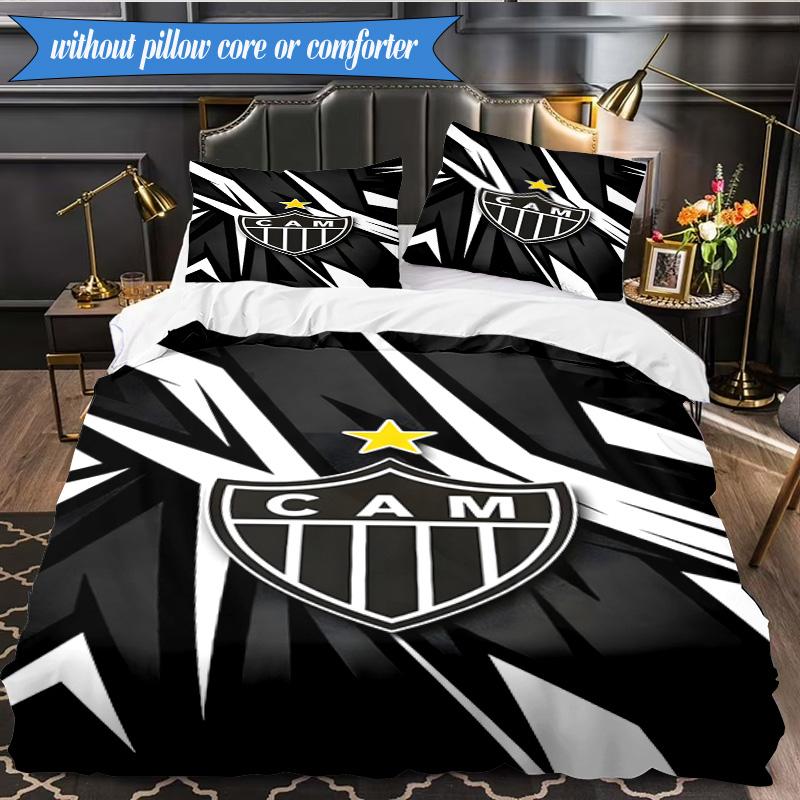 3PCS Love For Atlético Printed Soft Bedding Set,Including 1pc Duvet Cover And 2pcs Pillowcases Perfect for Bedroom, Dormitory, Fan Gift