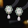 Jewelry New Fashion Flower Earrings Temperament Fashion Women's Design Light Luxury Earrings Water Drop Earrings Gift