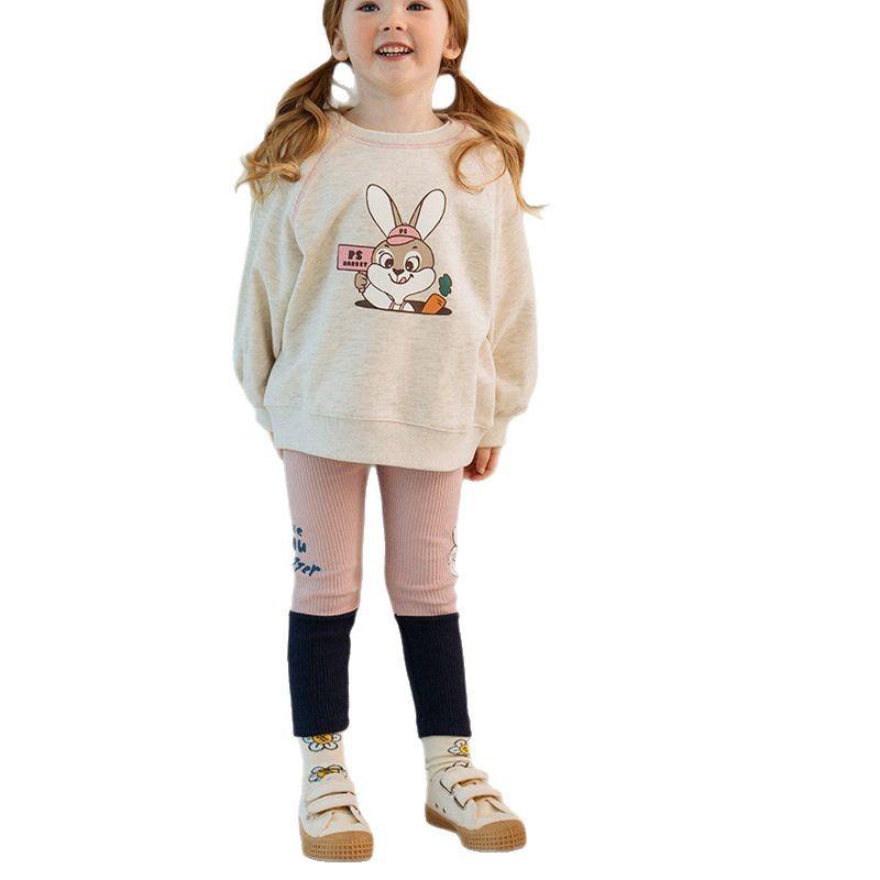Children's Autumn 2025 New Arrival Cute Floral Patchwork Leggings for Toddlers