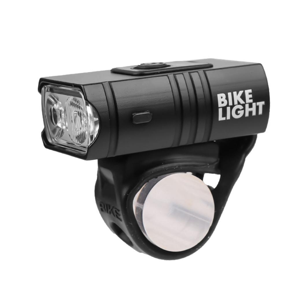 USB Rechargeable Bike Light Set with Power Display 6 Lighting Modes Waterproof Bike Headlight Taillight for Cycling