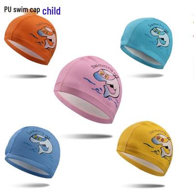 Children's Cartoon Swim Cap - Waterproof, Comfortable Fit for Boys & Girls