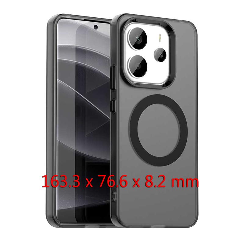 Magnetic Adsorption Wireless Charge Case For Redmi Note 14 4G Transparent Back Case Redmi Note 14 4G Case For Redmi Note 14 4G
