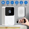 2.4 GHz Wi-Fi Wireless Video Doorbell with Camera, Two-Way Audio, Night Vision, Rechargeable Battery