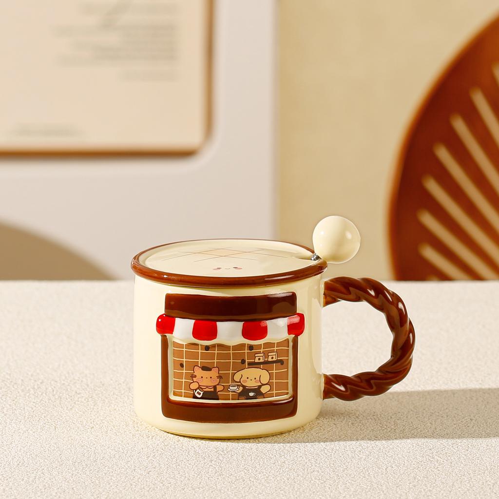 Creative Personalized Gift Box Set Ceramic Mug Office Gift Cup Coffee Cup Water Cup Couple Breakfast Cup