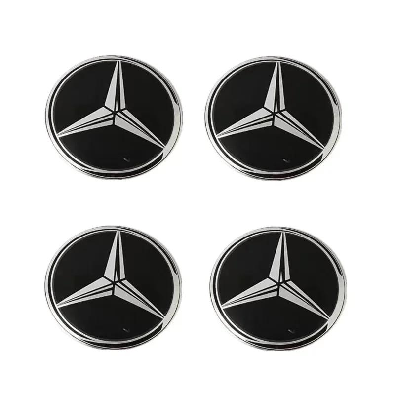

Car Sticker 4pcs 65MM Car Hub center cover logo sticker for MERCEDES BENZ AMG W203 W204 W205 W209 W213 W210 W211 W212 W176 W166 4PCS-65mm