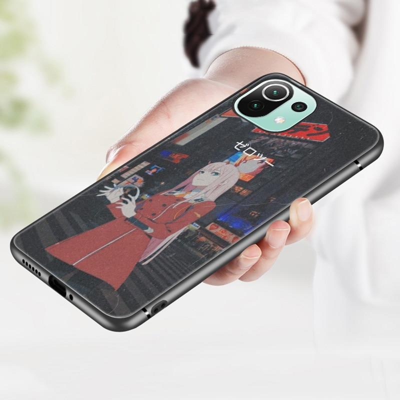 Zero Two Darling In the FranXX Anime Case For Xiaomi Mi 11 Lite NE 11i 10T 11T Pro A2 A3 Lite POCO F3 M3 M4 C31 X3 Pro NFC GT