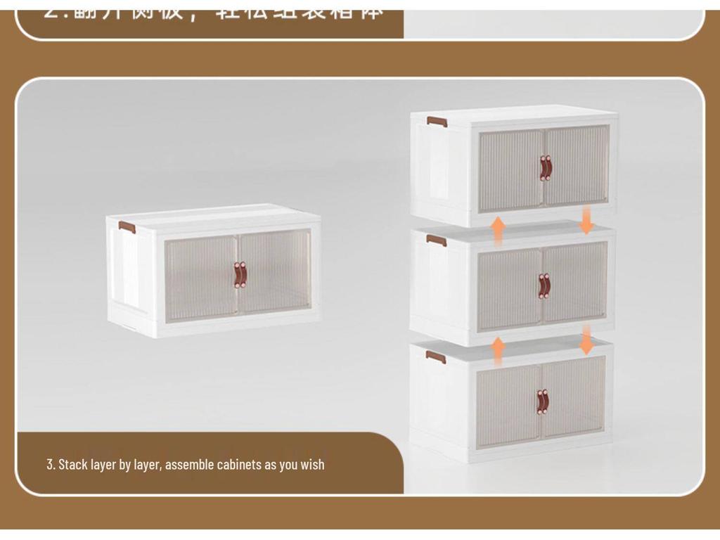 Foldable Children's No-Assembly Dustproof Bookshelf & Floor-Standing Multi-Layer Storage Rack