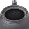 Tokoname ware teapot, Horyu design, smoked finish, 360ml, ceramic mesh, for Gyokuro and Kabusecha teas, made in Japan, boxed. TK038