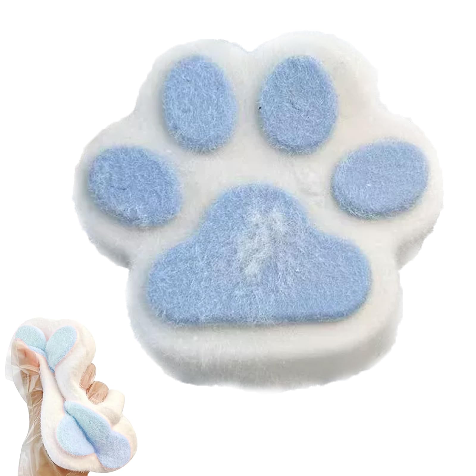 chuxinmy New Squeeze Toy Cat Claws Large Paw Prints Small Paw Prints 14cm 7cm Handmade Cute Paw Prints Soft Slow Rebound Stress Relief Squeeze Toy
