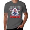 Jesus Was An American Usa 4th Of July Funny Tshirt Holiday Lightweight Tshirt