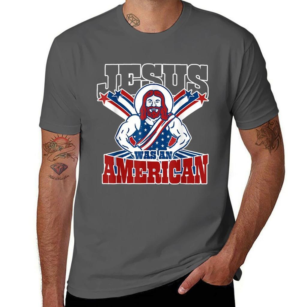 Jesus Was An American Usa 4th Of July Funny Tshirt Holiday Lightweight Tshirt