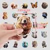 50 Woodland Animal Series Graffiti Stickers DIY Cute Stationery Stickers Water Cup Computer Decoration Stickers