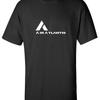 Air Atlantis White Logo Portuguese Airline Aviation Geek Black Cotton T Shirt