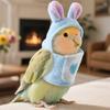 Felpa con Cappuccio Uccelli Carino Blu Bianco Pappagallo Tuta da Volo con Orecchie Abbigliamento Animali Piccoli per Pappagalli Cenerini Parrocche Calopsitte