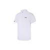 Li Ning Polo Shirts Unisex White Polo Collar Moderate Straight Fit APLR125-1