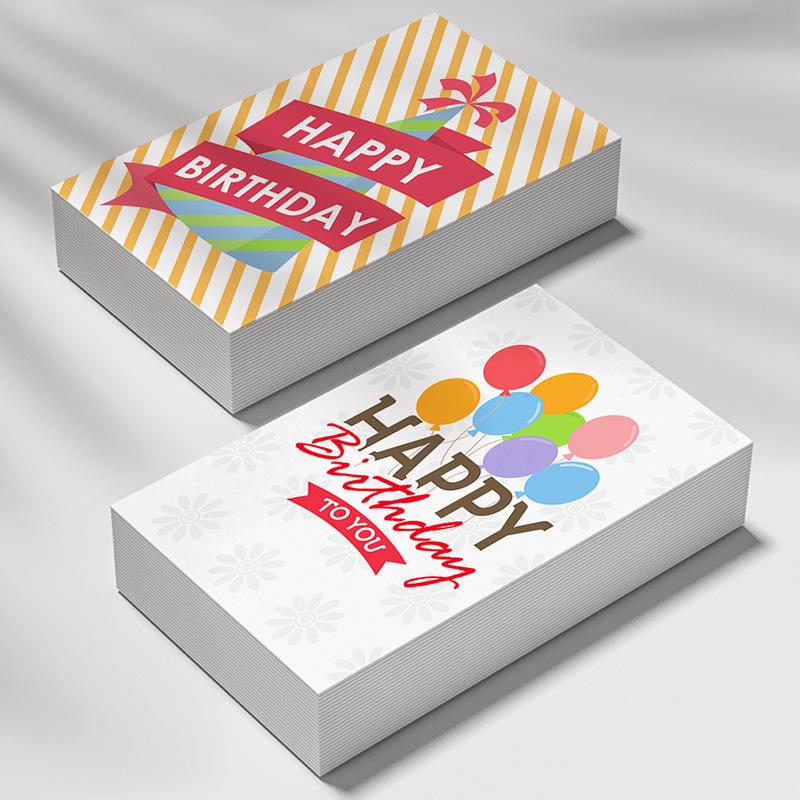 50-Pack Creative Birthday Celebration Cards for Party Decorations and Gifts