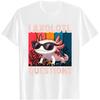I AXOLOTL QUESTIONGS Children Boy Girl T Shirt 2026 New Summer Short Sleeve T-Shirt Cute Style kidS Casual SPORTS Tops