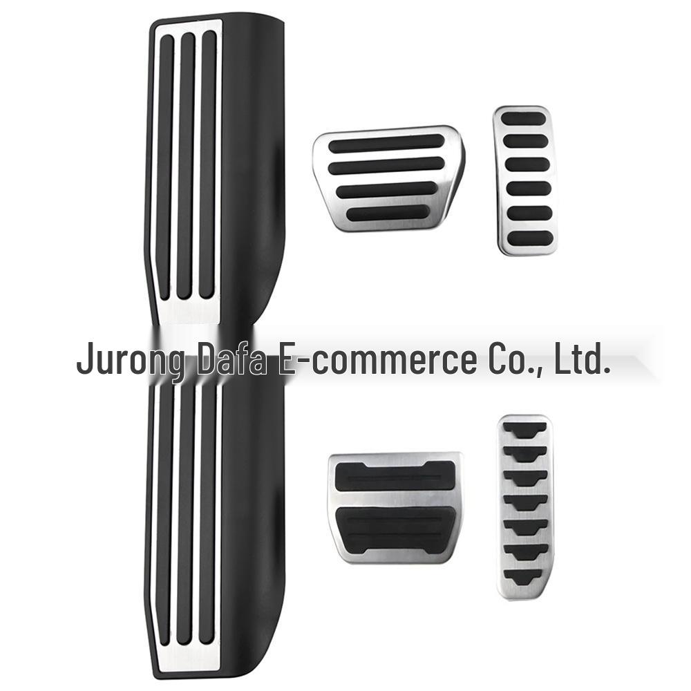 Stainless Steel Accelerator Pedal Rest for Range Rover Evoque 13-17, Sport 14-17, and Discovery 5.