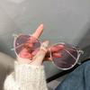 Anti Blue Light Color Changing Myopia Glasses Women Flat Lenses Sunglasses 0-50 To-600 Small Circular Frame Resin Myopia Glasses