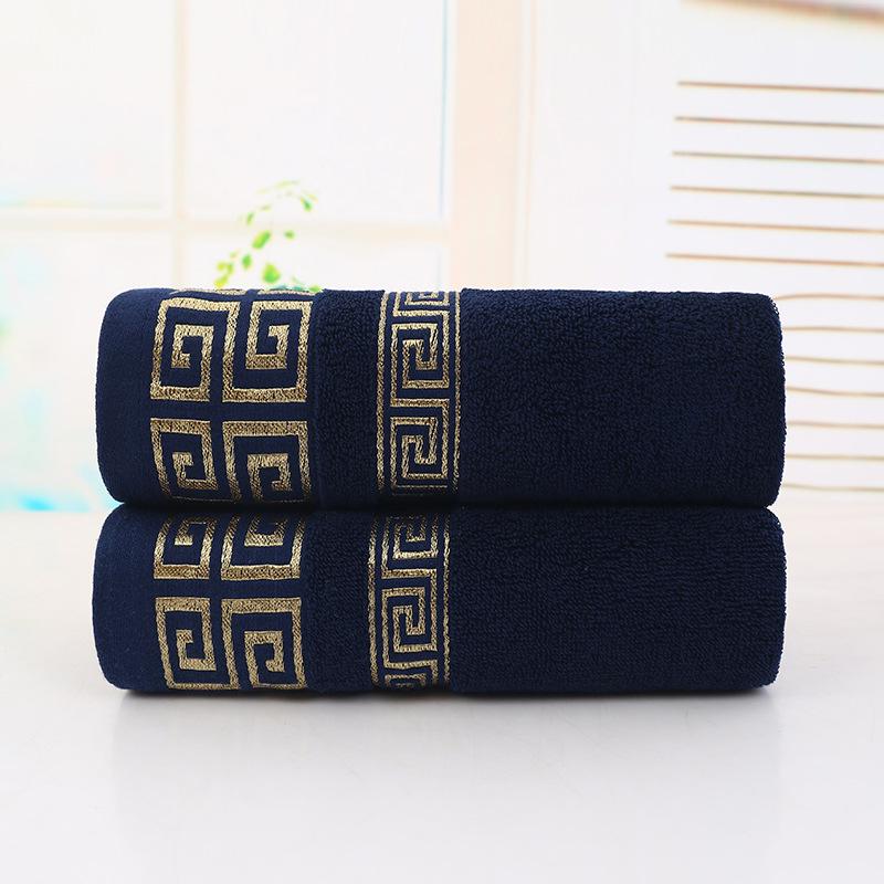 Pure Cotton Solid Color Bath Towel - Thick and Individually Packaged
