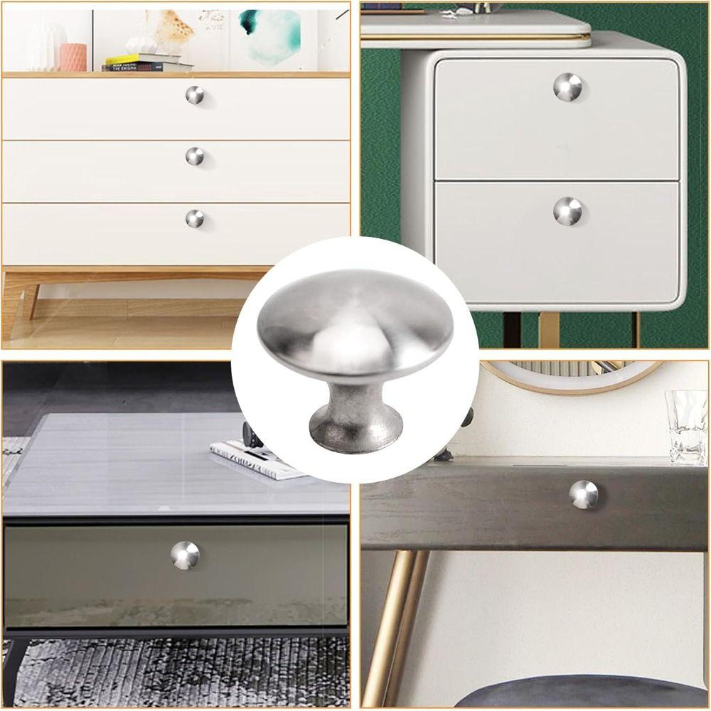 New Stainless Steel Door Knob Simple Self-Adhesive Wardrobe Handle Cabinet Handle Wall Hooks Furniture Hardware