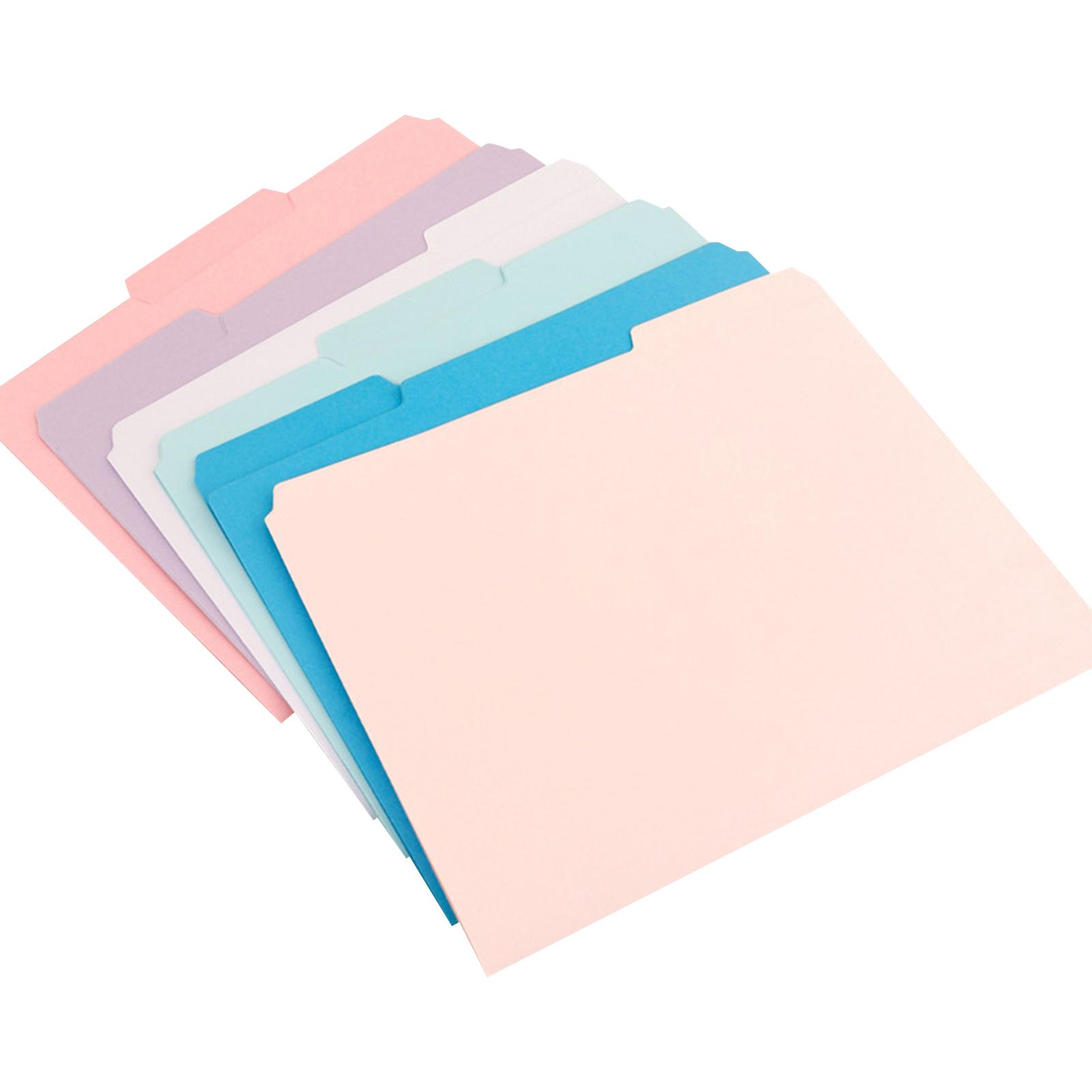 

18 Pack 1/3 Cut Tab File Folders, Colored File Folders Designed For Offices And Classroom Use, Letter Size, Assorted 6 Colors One Size