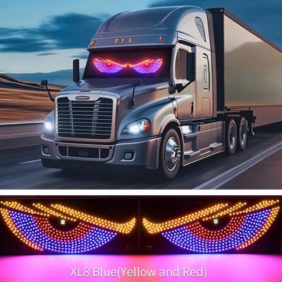 Devil Eyes Light for Cars Windshield, USB Plug & Play Car Eyes LED Light with 11 Modes Demon Eye Signal Light for Cars Trucks