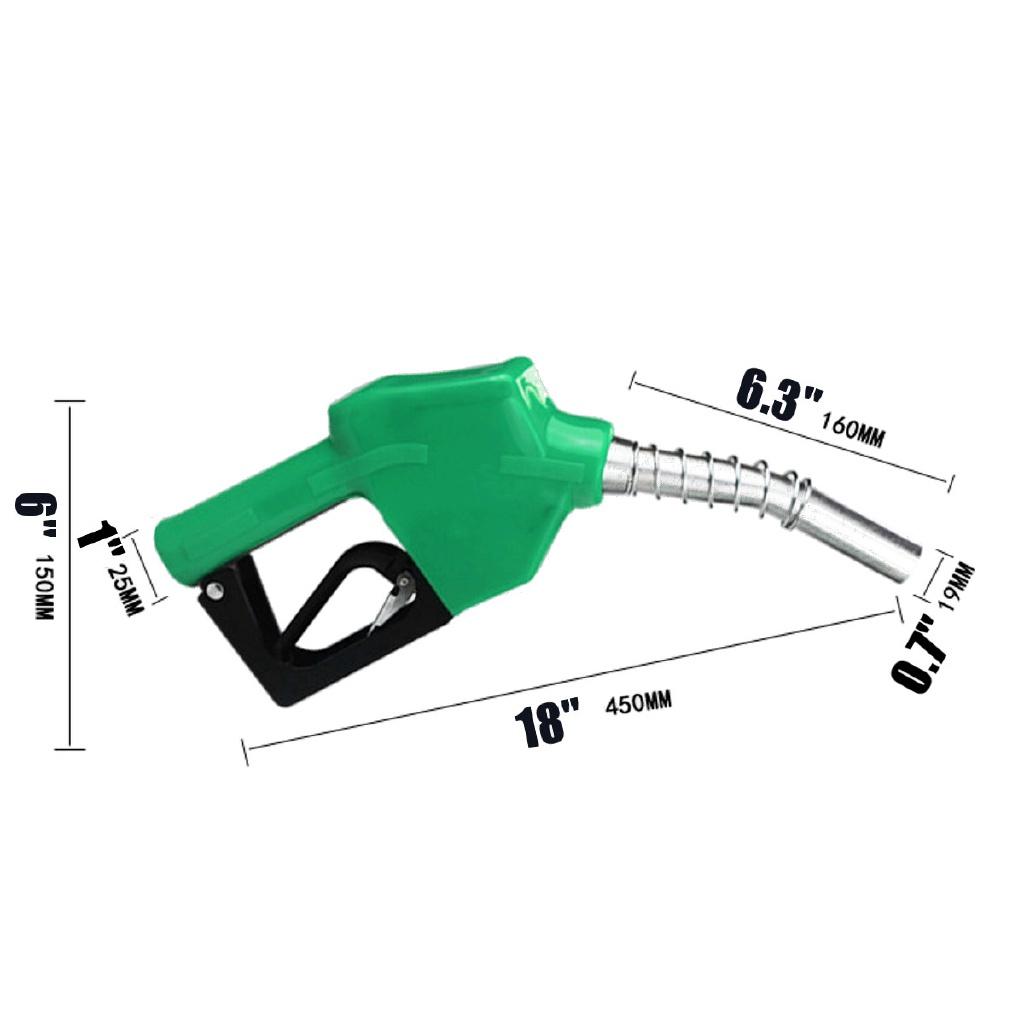 18"x6" Stainless Steel refilling Nozzle Automatic Cut Off Fuel Refilling Nozzle Diesel Oil Refueling Guns