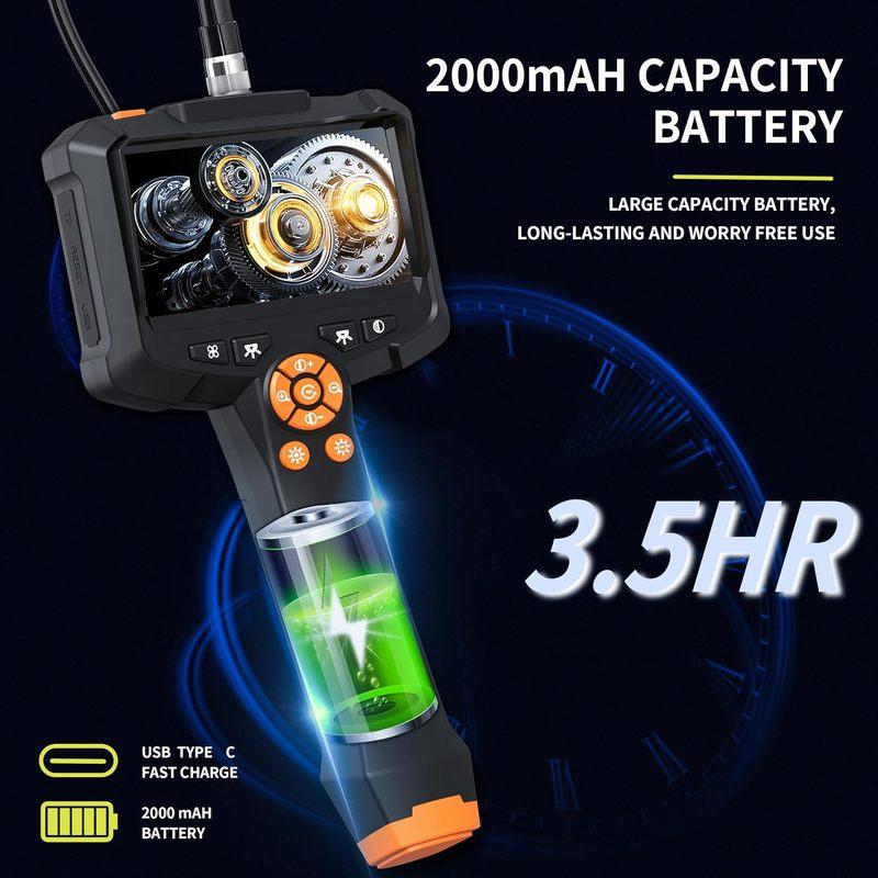 Handheld Industrial Endoscope Camera 4.3inch IPS Screen hd1080p Car Inspection Borescope IP67 Waterproof Snake Camera For Car