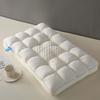 White Soy Milk Cloud Pressure Relief Pillow Bread Lattice Setting Partition Pillow Core Home Student Dormitory