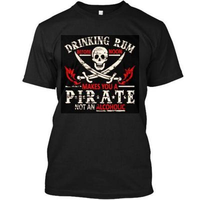Pirate Rum T-Shirt Made In the USA Size S To 5XL Unisex T-Shirt