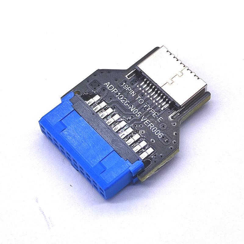 USB 3.0 19-Pin to USB 3.2 Type-C Front Adapter 9-Pin to Type-E 20-Pin