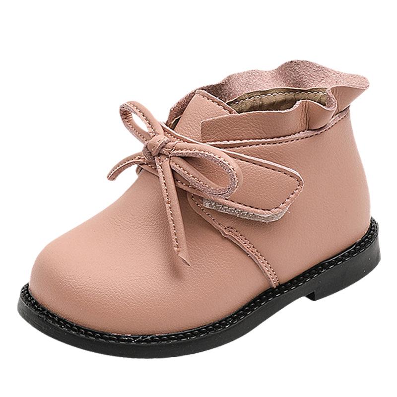 Baby Girl Princess Leather Shoes - Spring/Autumn, Soft Sole, Non-Slip, 1-3 Years