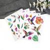 5Pcs Window Stickers Electrostatic-Adsorbed Flower and Bird Wall Home Decoration for
