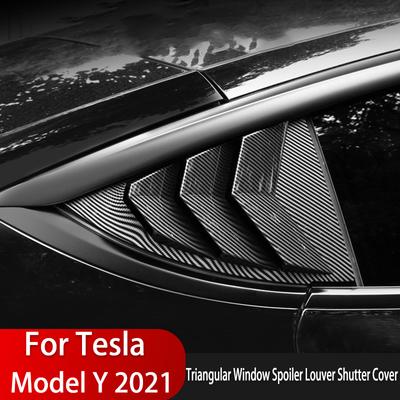 Osłona tylnej szyby samochodu do Tesla Model Y 2021 ABS Naklejki z włókna węglowego Osłona osłony osłony deflektora Zmodyfikowane akcesoria
