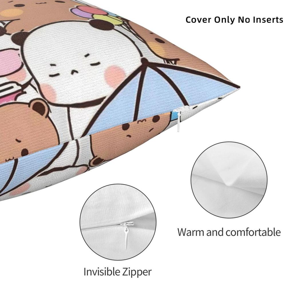 Bubu Dudu Cute Cartoon Bear Character Pillow Cover Kawaii Panda Cushion Cover Pillow Case Pillowcases For Sofa Home Decorative