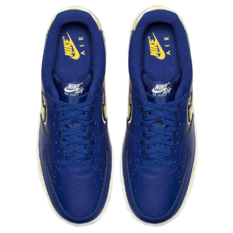 Nike Air Force 1 Low Sport Nba Deep Royal University Gold Sneakers AJ7748-400